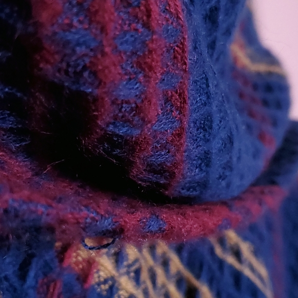 Nanette Lepore Plaid Blanket Poncho OSFA - Picture 13 of 16